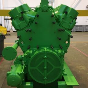 Reparación con shortblock en motor de gas Jenbacher J620