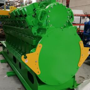 Reparación con shortblock en motor de gas Jenbacher J620