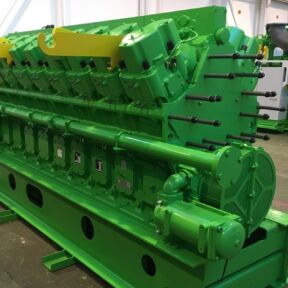 Reparación con shortblock en motor de gas Jenbacher J620