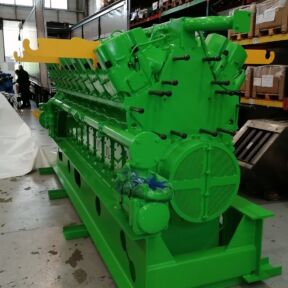 Reparación con shortblock en motor de gas Jenbacher J620